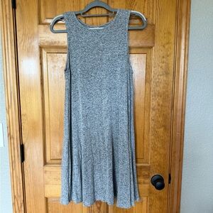 Old Navy Soft Heather Gray Sleeveless Flowy Dress size Large